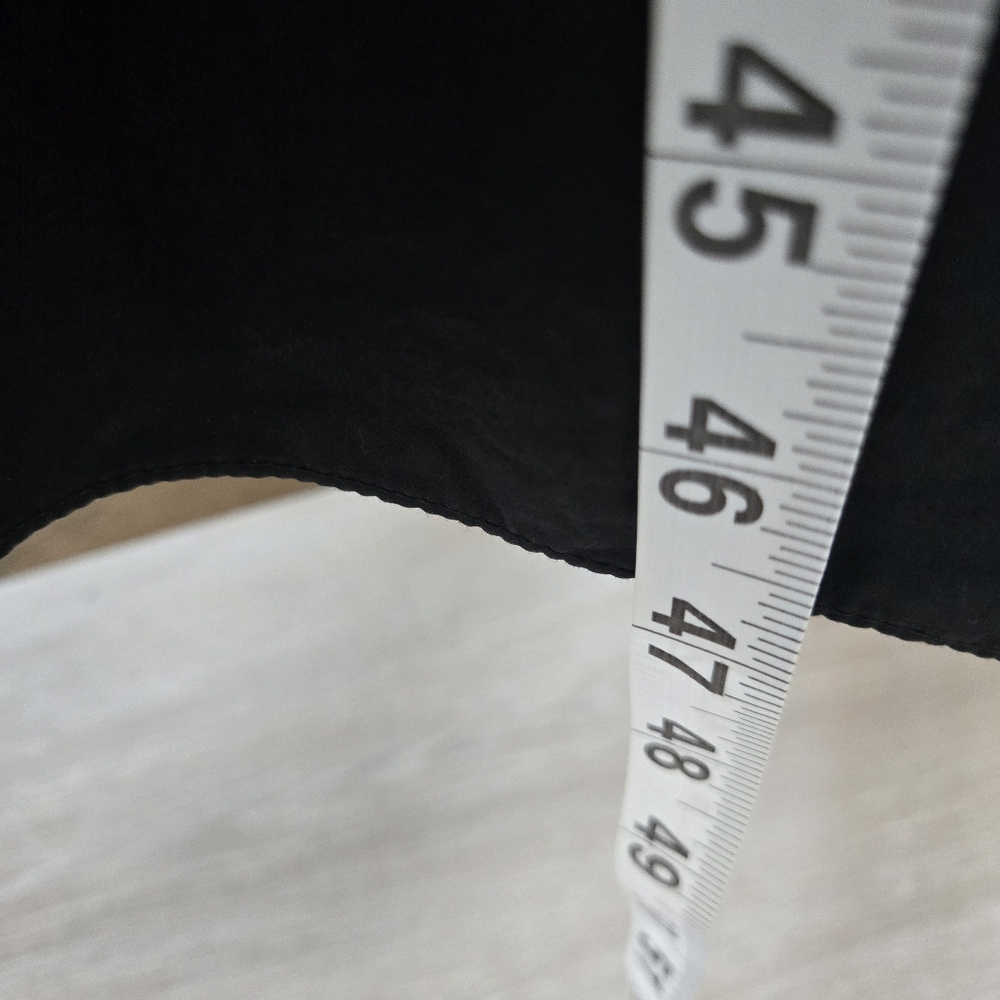 Veronique Leroy V-Neck Long Black Minimalist quiet luxury dress pockets size XXS - Picture 11 of 12